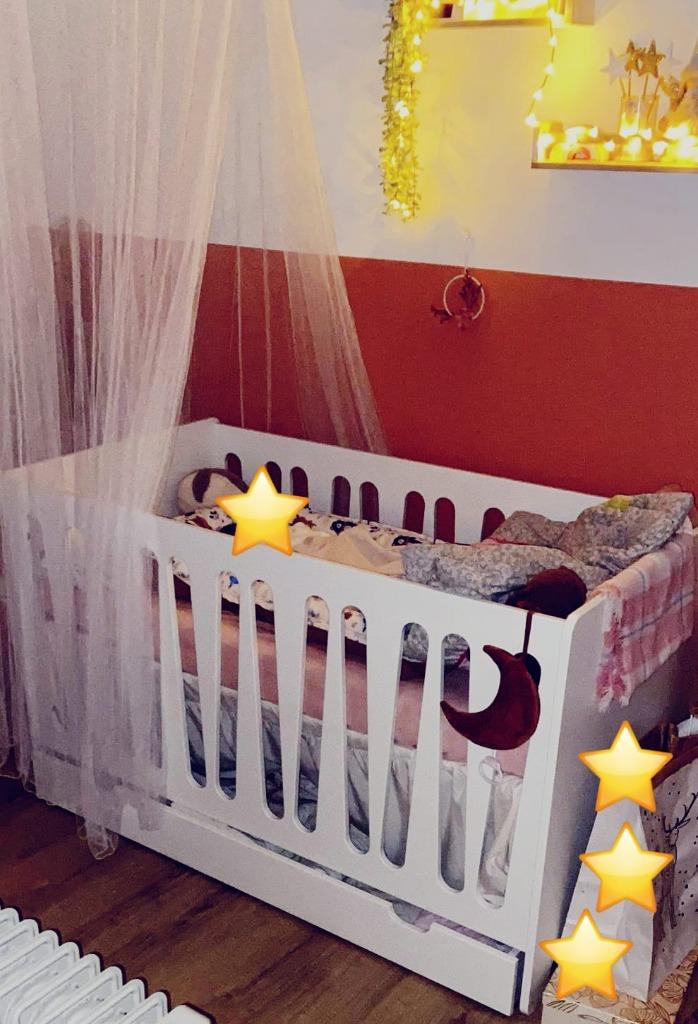 Lit bébé, Matelas, 70 à 85 cm, Enlèvement, Utilisé