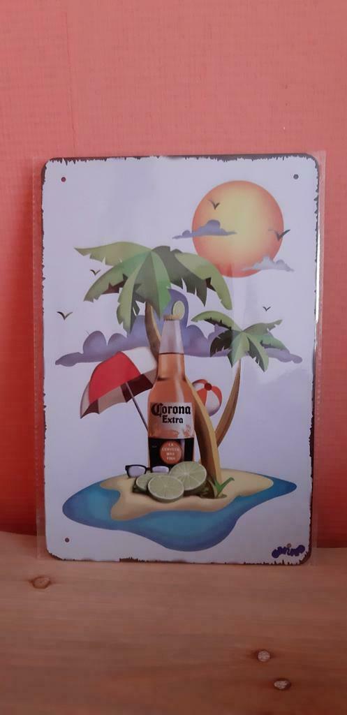 Enseignes publicitaires en métal de la marque de bière Coron, Enlèvement ou Envoi, Neuf, Panneau publicitaire