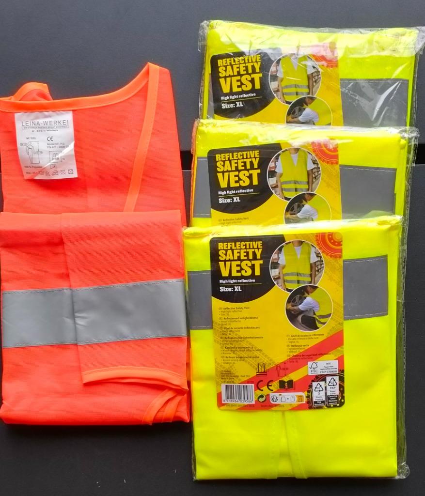 fluo hesjes, Fietsen en Brommers, Fietsaccessoires | Fietskleding, Nieuw, Bovenkleding, Overige maten, Ophalen of Verzenden