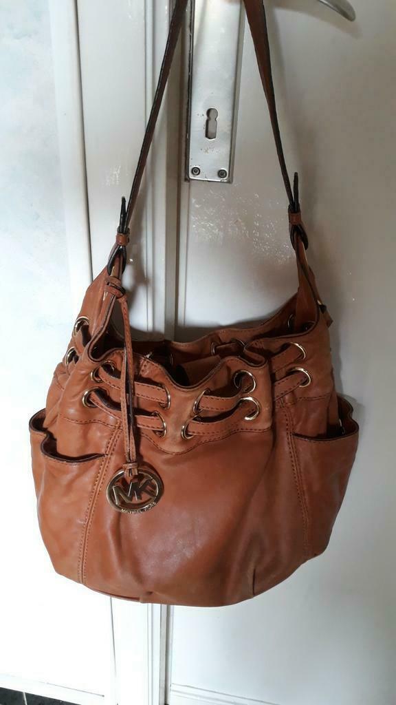 Sac Michael Kors cuir camel, Envoi, Utilisé, Brun, Sac à main