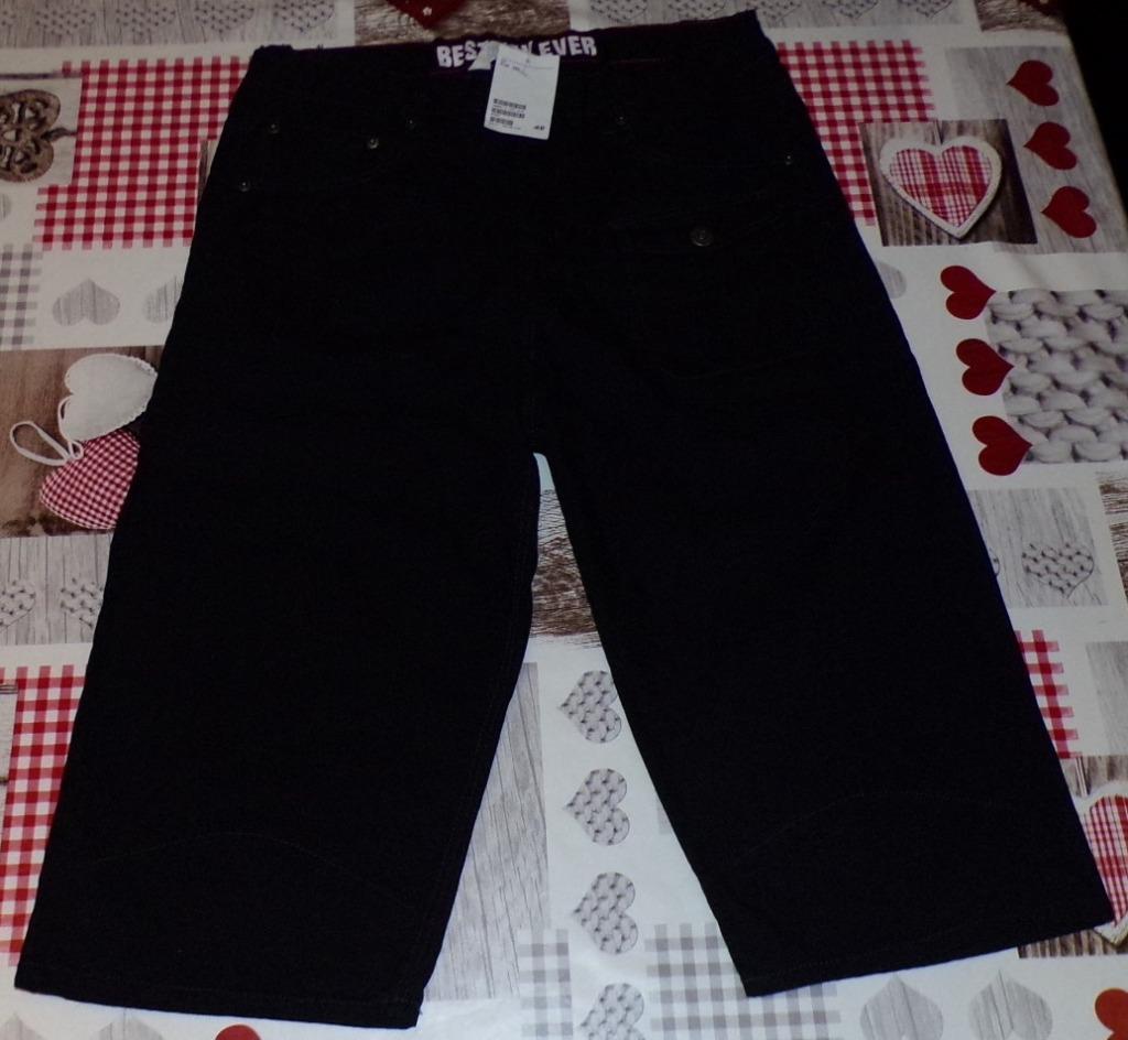 170 15 jaar short bermuda zwart h&m nieuw met etiket, Broek, Jongen of Meisje, Nieuw, Ophalen of Verzenden