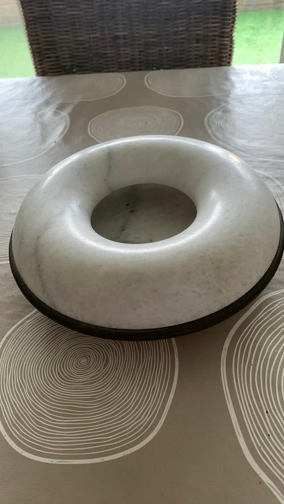 Zeldzame mooi geaderde marmeren schaal 21 cm, Huis en Inrichting, Ophalen of Verzenden, Zo goed als nieuw, Schaal