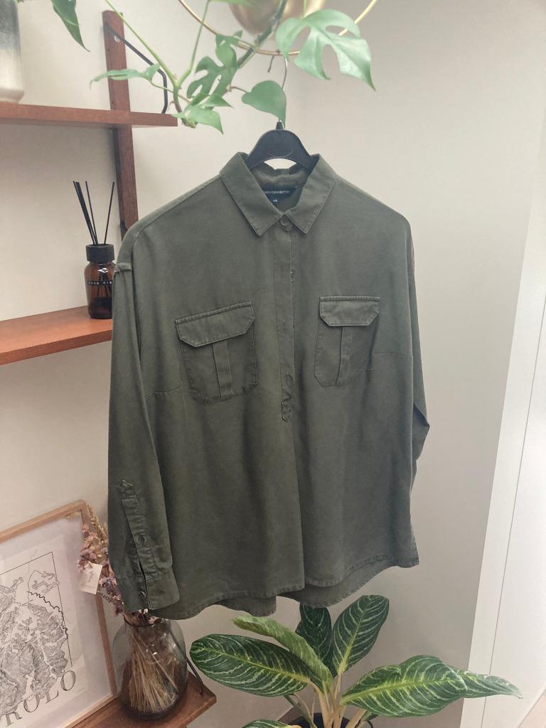 Donkergroene blouse van French Connection (Maat XS), French Connection, Enlèvement ou Envoi, Comme neuf, Vert