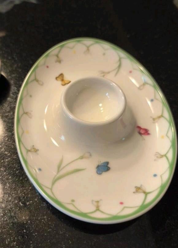 Coquetier collection : papillon Villeroy & Boch, Antiquités & Art, Enlèvement
