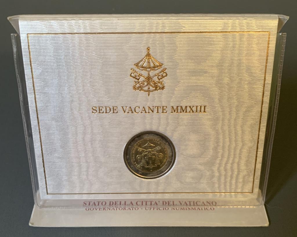 2 euro munt Vaticaan 2013 Sede Vacante MMXIII, Postzegels en Munten, Verzenden, Vaticaanstad, 2 euro, Losse munt