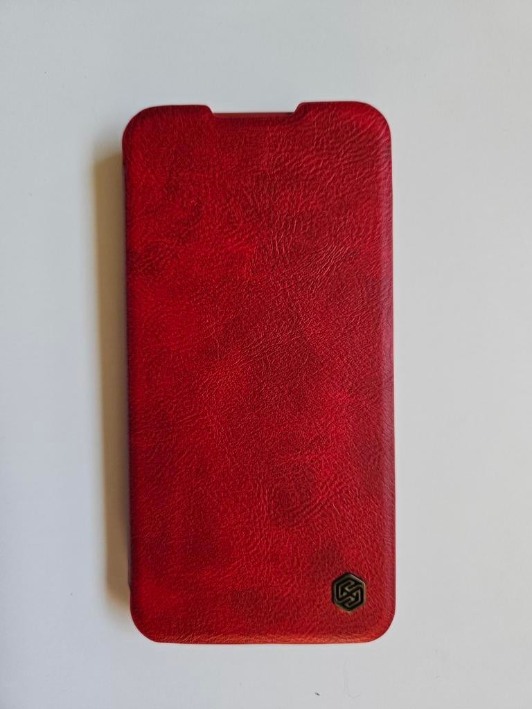 Nillkin rood lederen hoesje voor Samsung S23, Ophalen of Verzenden