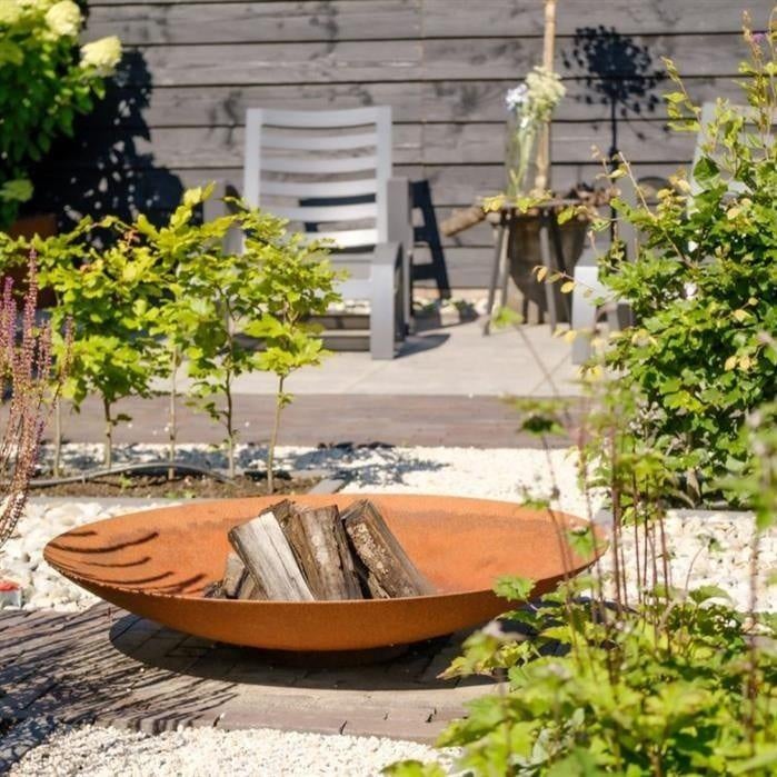 Cortenstaal vuurschaal vanaf 600mm diameter, Tuin en Terras, Vuurschalen, Nieuw, Ophalen of Verzenden