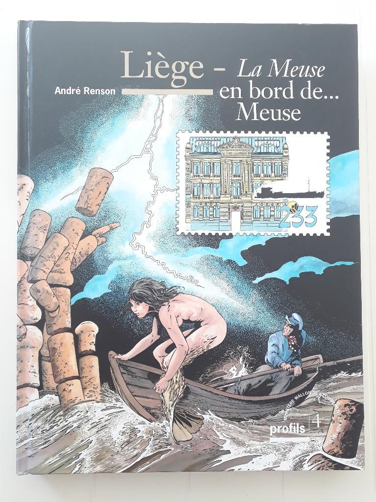 Liège - La Meuse en bord de.. Meuse, Enlèvement ou Envoi, 19e siècle, Utilisé, André Renson