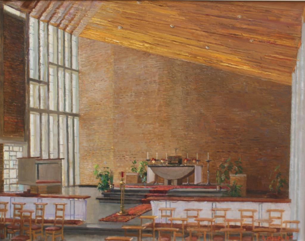 Romain Malfliet (1920-2006): Kerk 't Kalf St-Gillis-Waas, Enlèvement ou Envoi