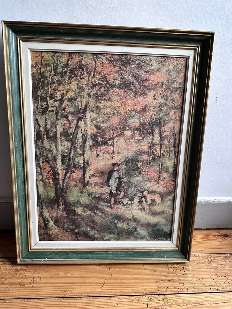 Cadre avec toile, Enlèvement