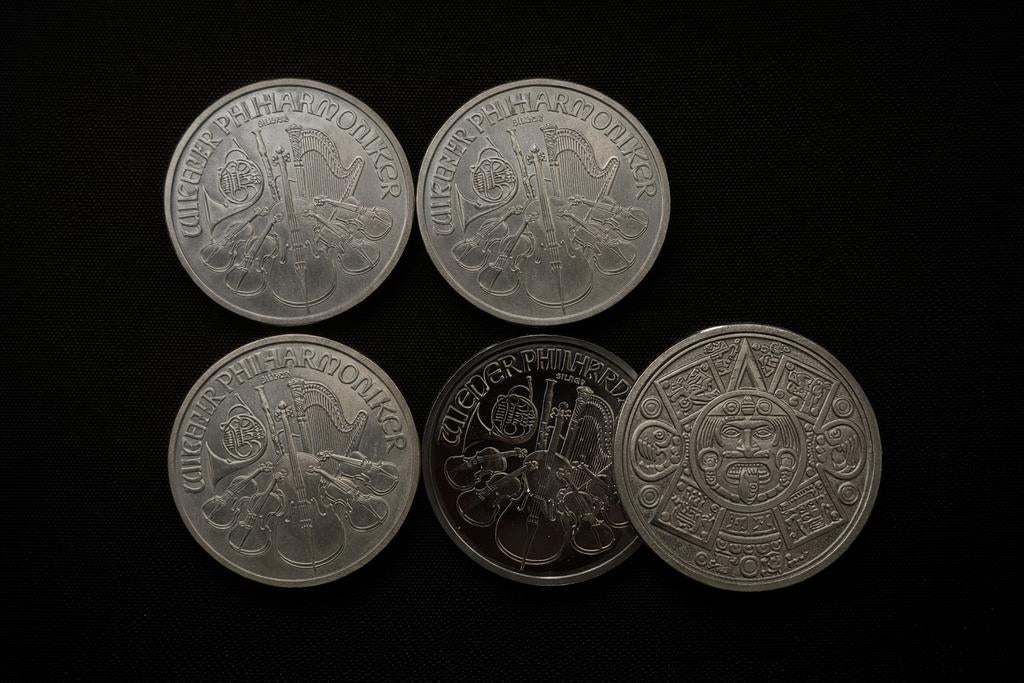 Calendrier aztèque/pierre de soleil aztèque — 1 oz en argent, Enlèvement, Cuivre