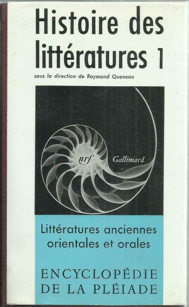ENCYCLOPÉDIE DE LA PLÉIADE - HISTOIRE DES LITÉRATURES 1, Boeken, Ophalen of Verzenden, Los deel, Overige onderwerpen, Raymond QUENEAU