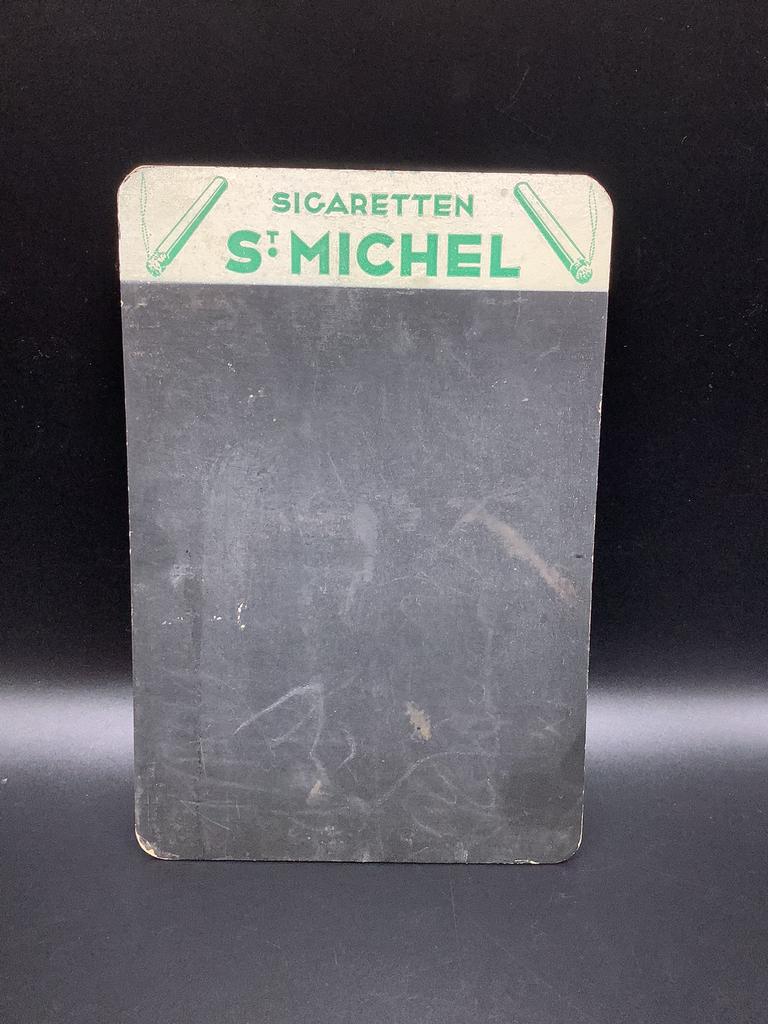 Ardoise cigarettes St-Michel, Enlèvement ou Envoi, Utilisé
