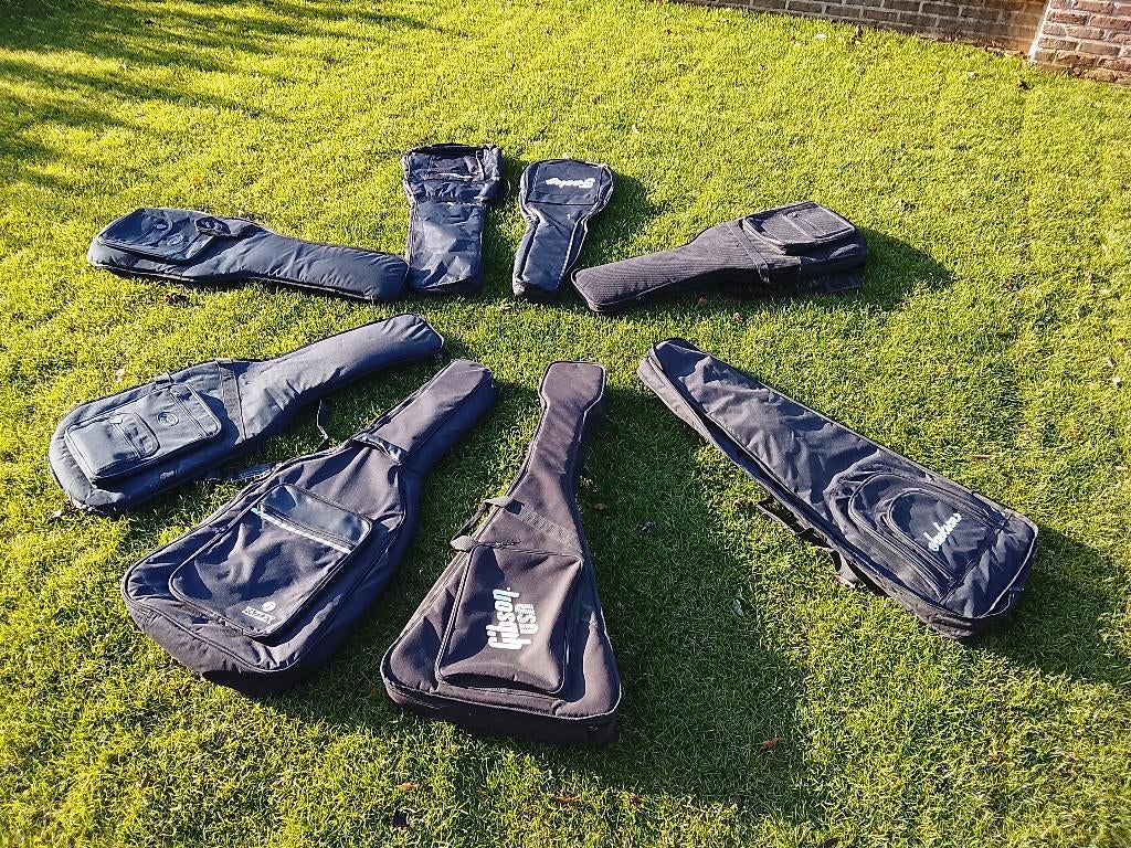 8 gigbags voor elektrische gitaar, Ophalen, Zo goed als nieuw, Elektrische gitaar