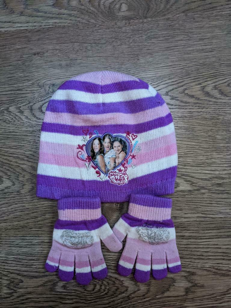 Muts en handschoenen Violeta, Ophalen of Verzenden, Zo goed als nieuw, Handschoenen