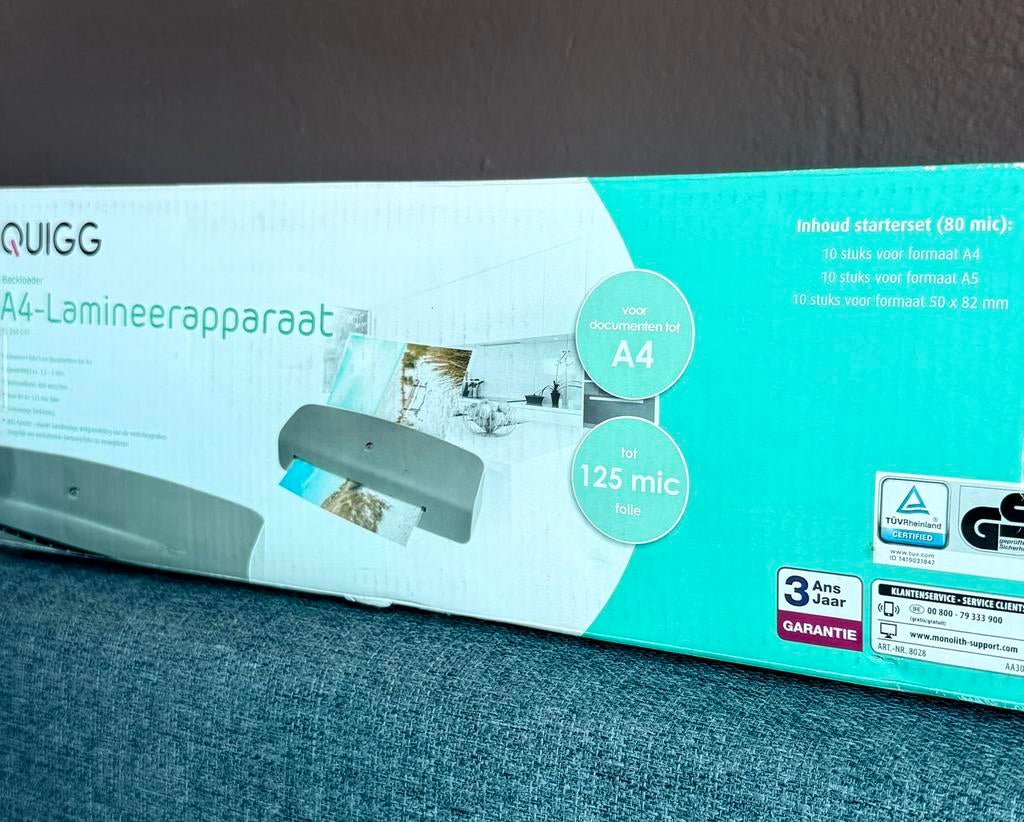Laminator met lamineerfolies, A4 en A5., Ophalen of Verzenden