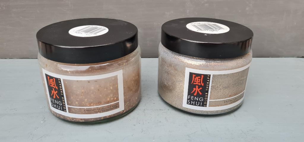 Peinture à paillettes Feng Shui 1x or + 1 pot gratuit, Enlèvement ou Envoi, Neuf, Autres types