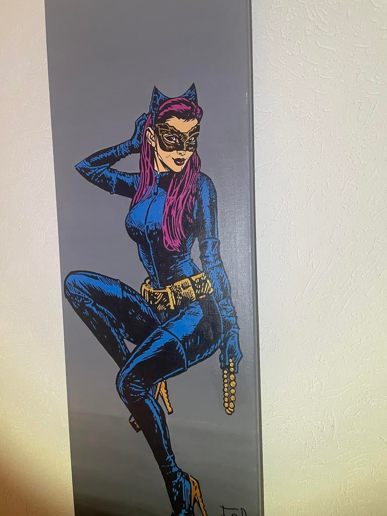 CatWoman - verf op doek, Ophalen of Verzenden