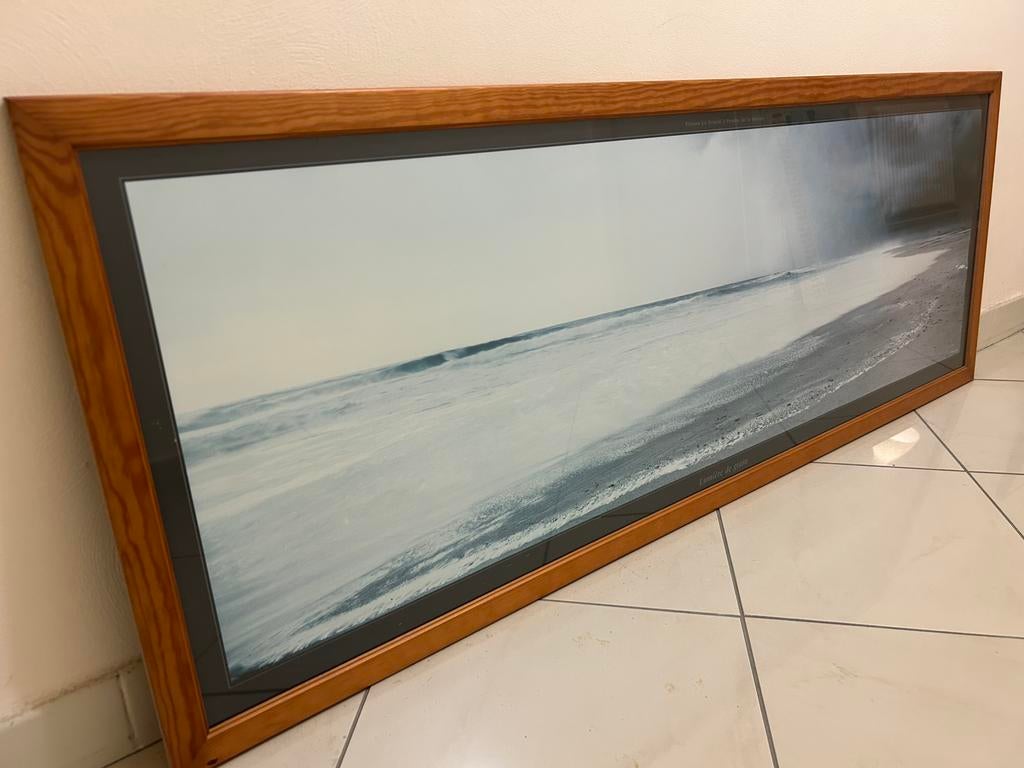 Kader met zeefoto 155cm breed op 58cm hoogte, Ophalen, Zo goed als nieuw