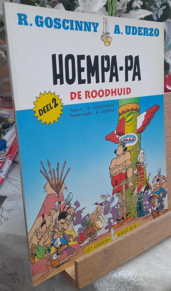Van de tekenaar van asterix Hoempa pa de roodhuid deel 2, Boeken, Verzenden, Eén stripboek, Zo goed als nieuw, Goscinny - Uderzo