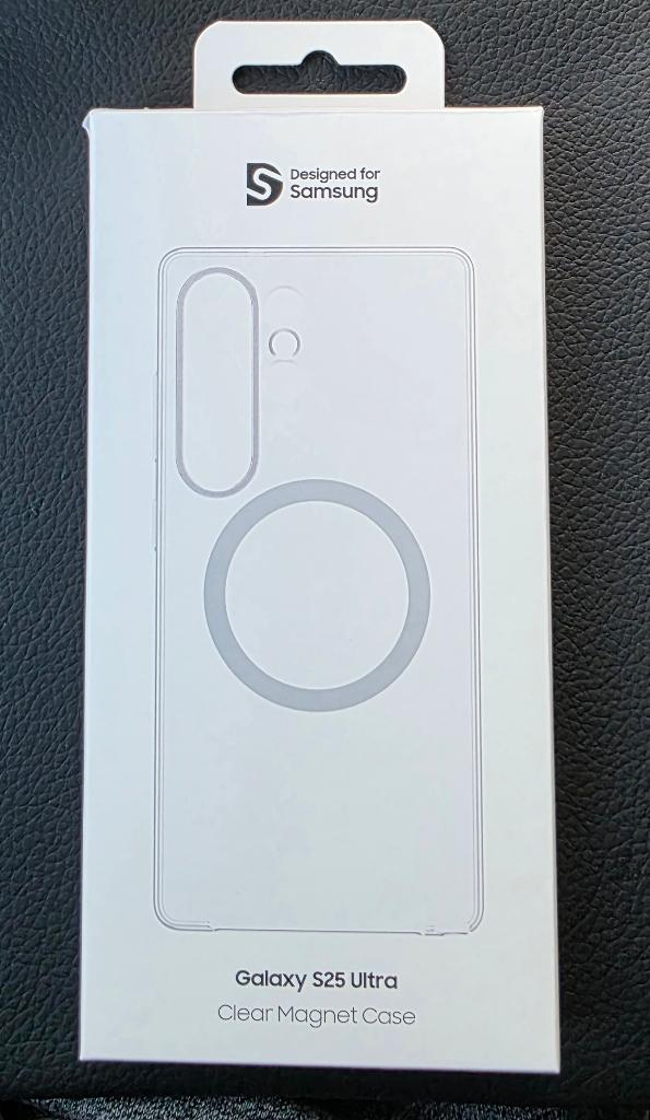 samsung s25 ultra clear magnet case, Ophalen, Zo goed als nieuw, Overige modellen, Hoesje of Tasje