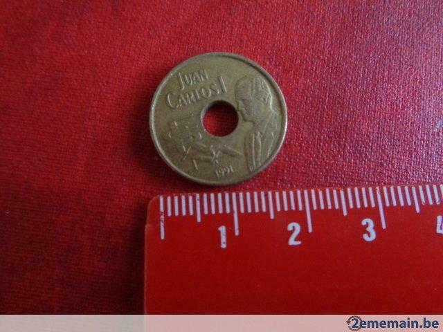 Pièce de monnaie. "ESPAGNE 25 Pesetas" . Juan Carlos., Verzenden, Spanje