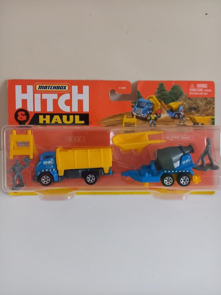 Matchbox Hitch & Haul Construction zone Cement Mixer 2021, Ophalen of Verzenden, Nieuw, Bus of Vrachtwagen