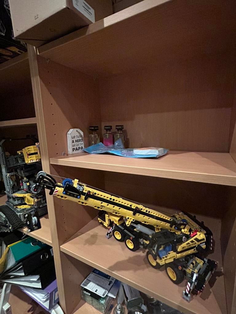 Lego technic beton mixer en kraan, Enlèvement, Lego