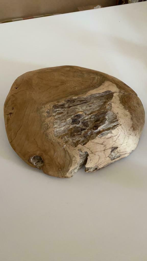 Originele houten fruitschaal/sierschaal, Huis en Inrichting, Ophalen of Verzenden, Zo goed als nieuw, Hout