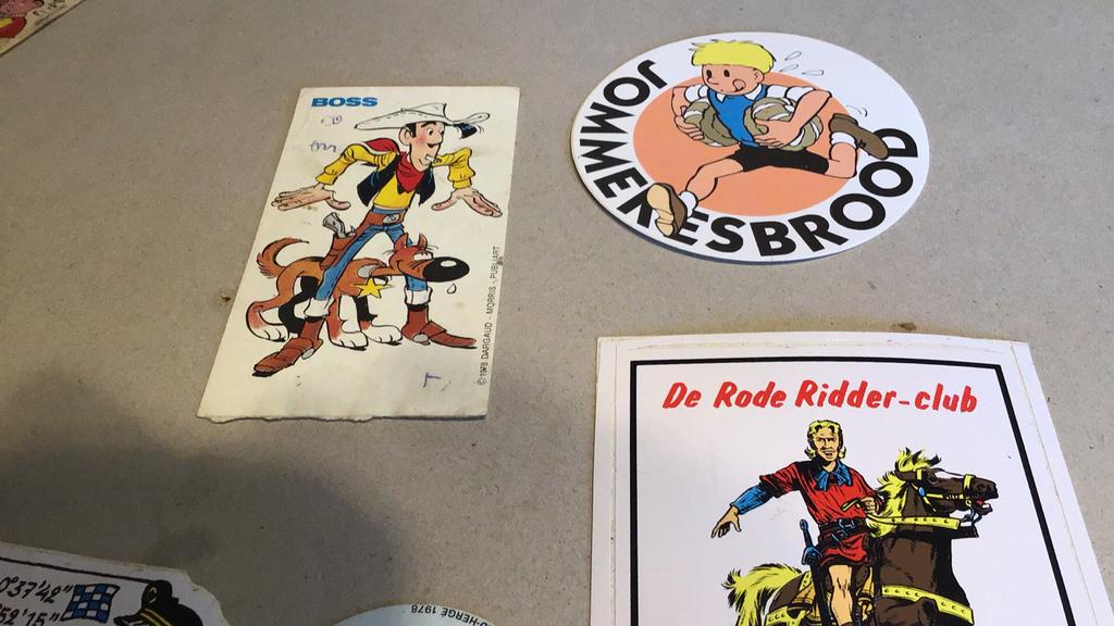 Stickers stripfiguren (f3), Verzamelen, Ophalen of Verzenden, Kuifje, Zo goed als nieuw, Plaatje, Poster of Sticker