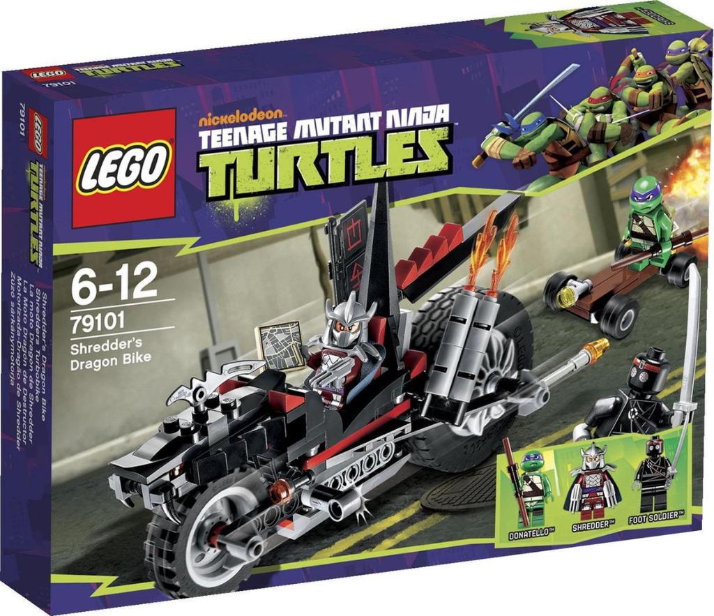 LEGO Teenage Mutant Ninja Turtles 79101 Shredder's Dragon Bi, Kinderen en Baby's, Ophalen of Verzenden, Zo goed als nieuw, Complete set