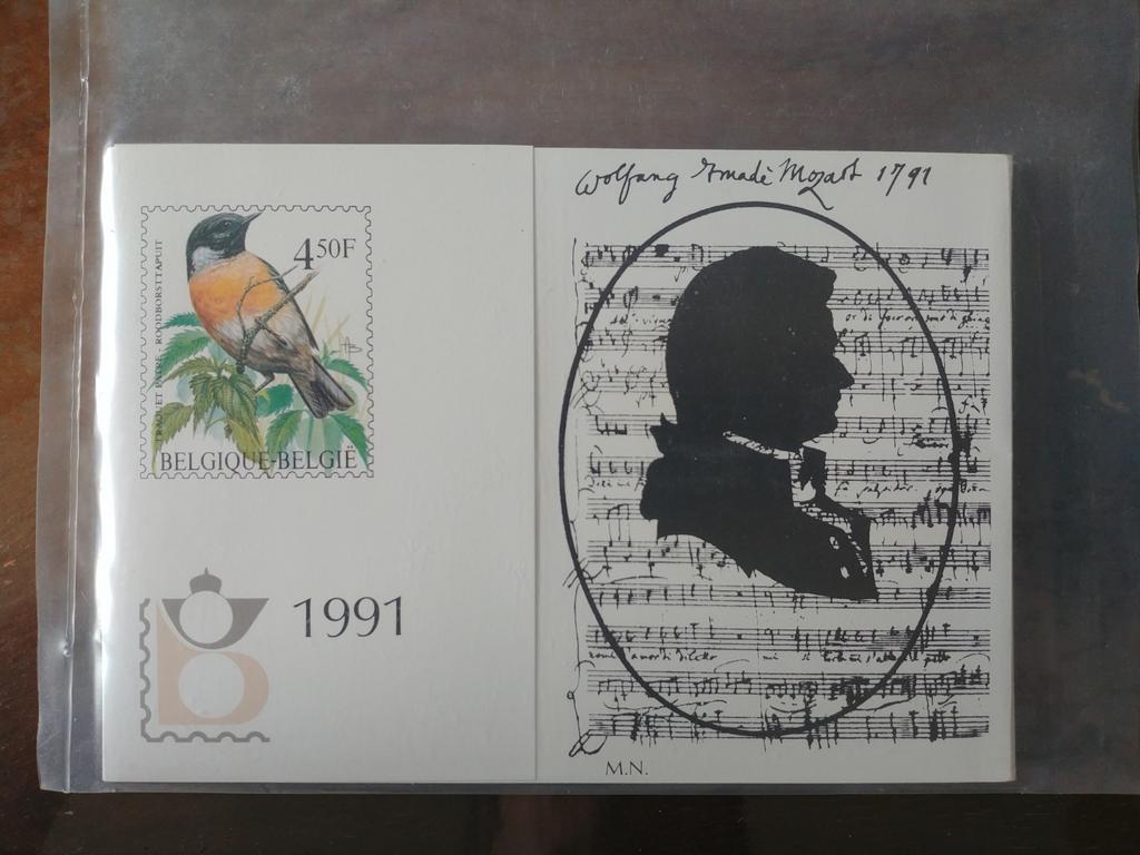 Timbres Belgique pochette annuelle 1991, Timbres & Monnaies