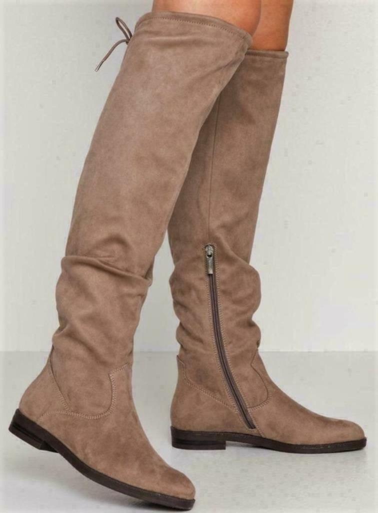 Dames overknee laarzen beige / bruin, Kleding | Dames, Tamaris, Hoge laarzen, Bruin, Nieuw