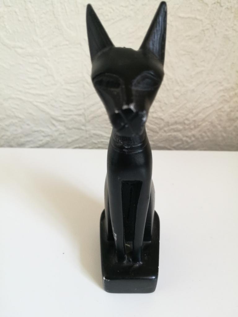 Beeldje van de godin van de zwarte Bastet, Ophalen of Verzenden