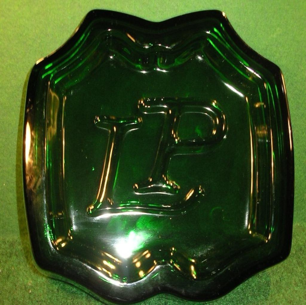 VIDE POCHE VERRE VERT SIGNE LAURENT PERRIER, Enlèvement ou Envoi