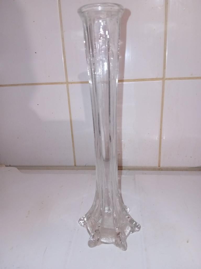 vintage glazen vaasje, Ophalen of Verzenden