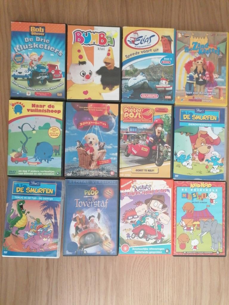 12 dvd's met kinderfilms in prima staat., Cd's en Dvd's, Ophalen of Verzenden, Zo goed als nieuw