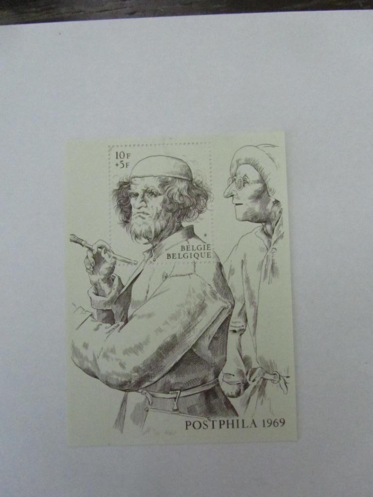 POSTZEGELS BELGIE 1969 POSTPHILA BRUEGEL TE KOOP AFGEPRIJSD, Postzegels en Munten, Postzegels | Europa | België, Orginele gom