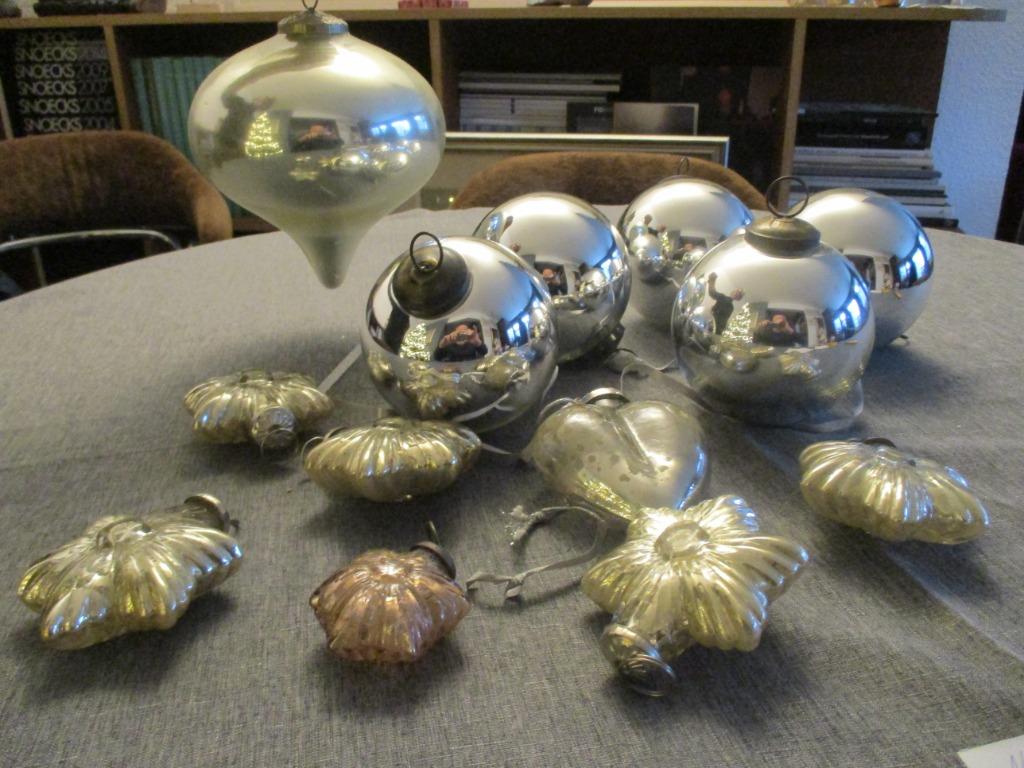 Lot GLAZEN KERSTBALLEN, Ophalen of Verzenden, Gebruikt, Versiering