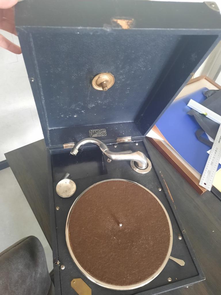Étui Pathé Diamond pour gramophone type 32, Enlèvement ou Envoi, Utilisé, Tourne-disque, Autres marques