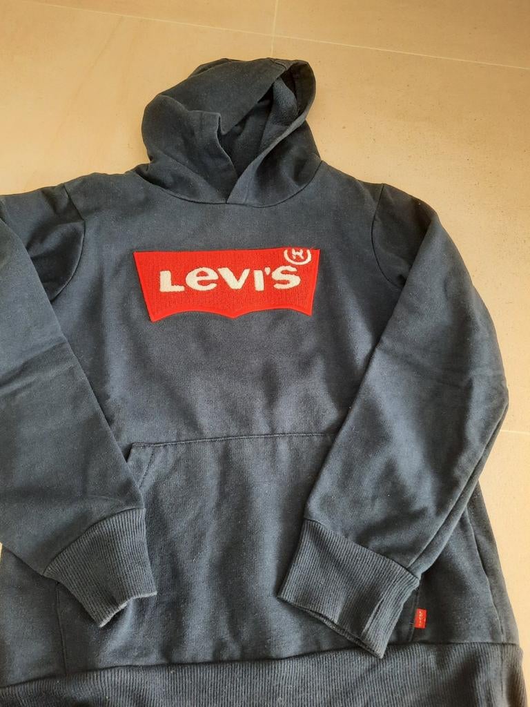 Sweat à capuche Levis bleu 176, Garçon ou Fille, Enlèvement, Utilisé, Pull ou Veste