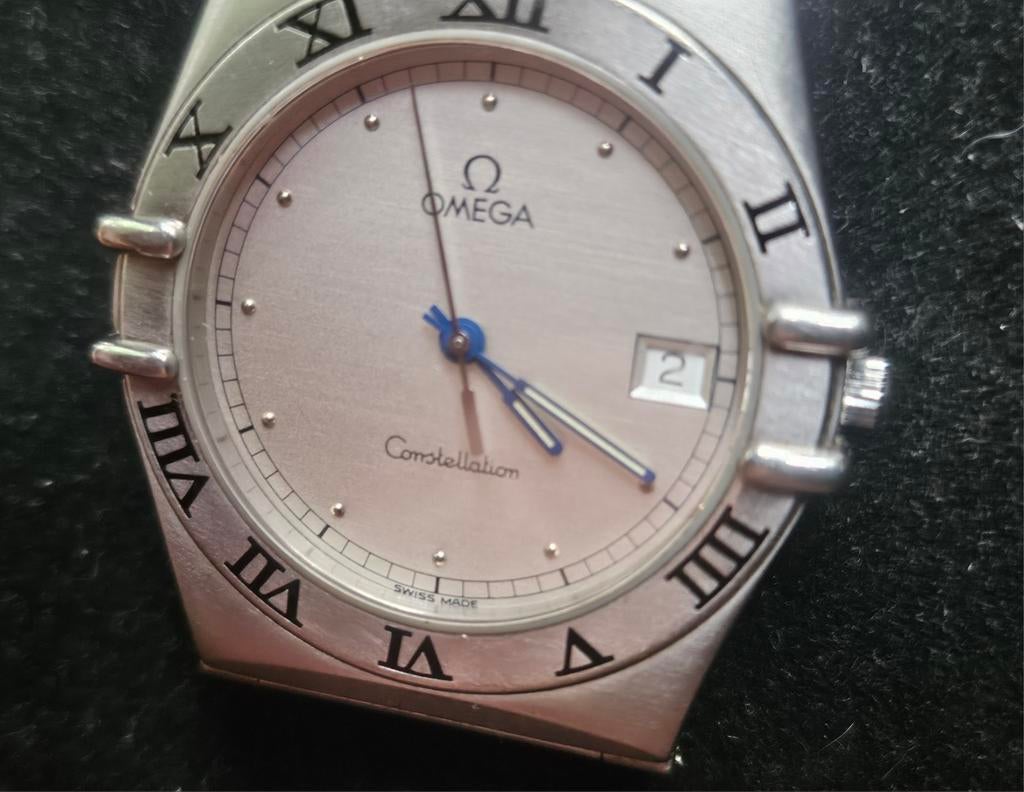 Omega Constellation, Handtassen en Accessoires, Staal, Staal, Polshorloge, Ophalen of Verzenden
