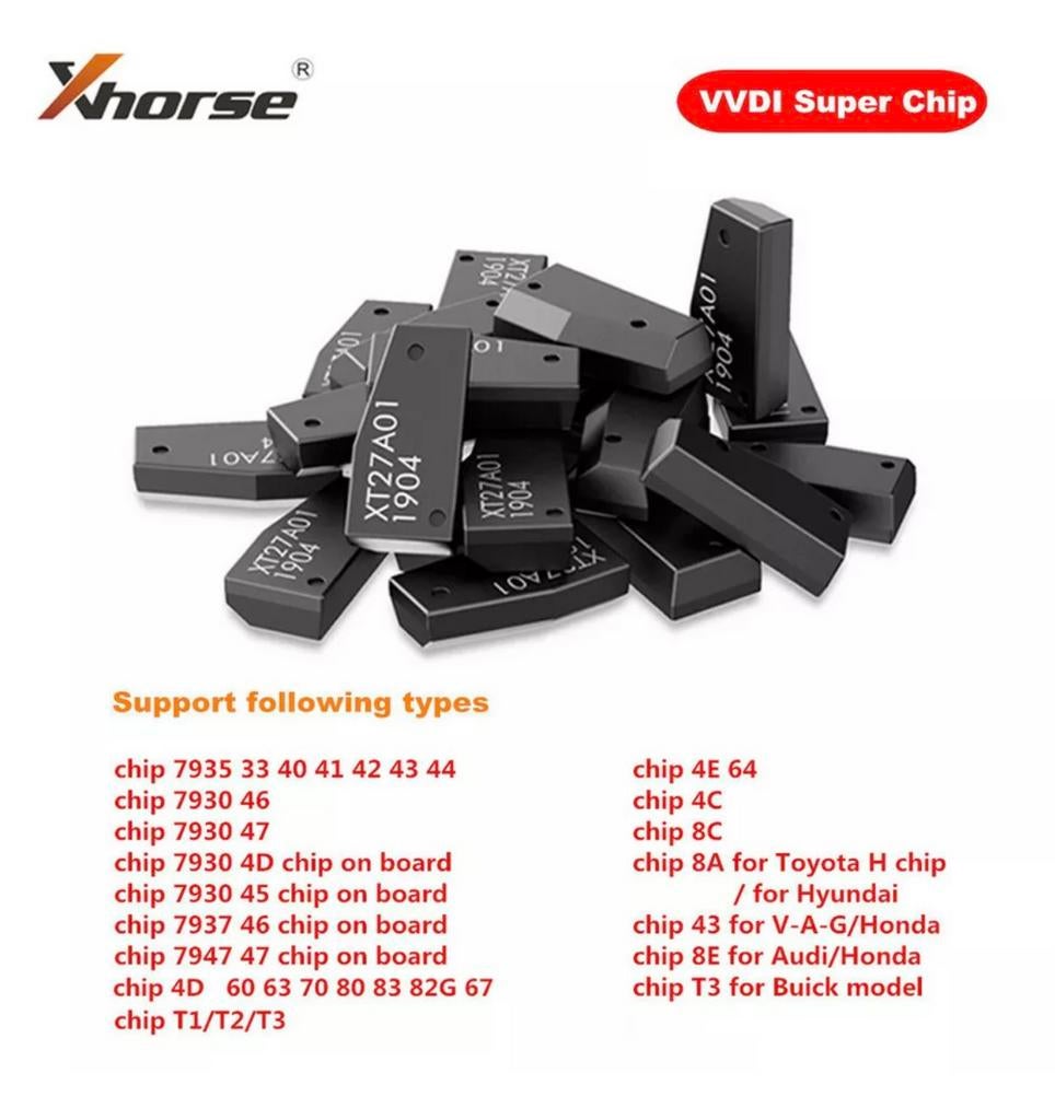 Puce de super transpondeur Xhorse pour outil clé VVDI/VVDI2, Enlèvement ou Envoi