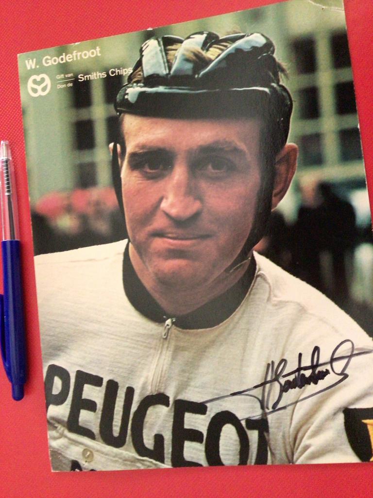 Wielerkaart 1971 team peugeot walter godefroot signe, Verzenden, Zo goed als nieuw