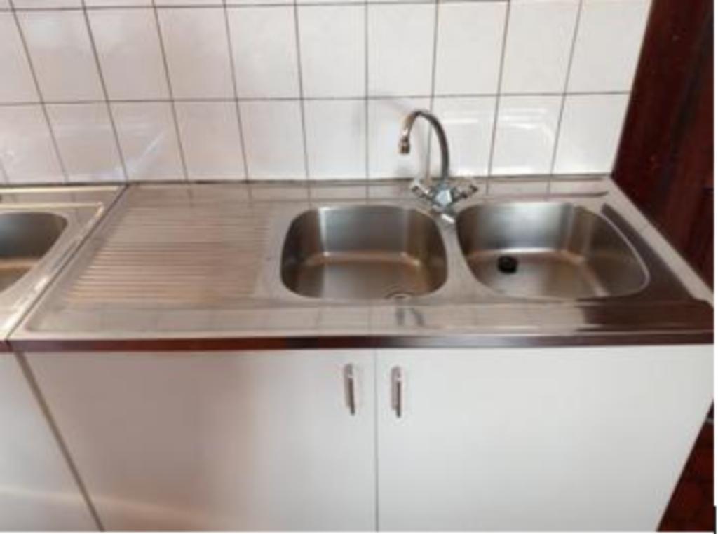 Gootsteen opbouw 120*60*15, Ophalen, Gebruikt, Inox, Wastafel