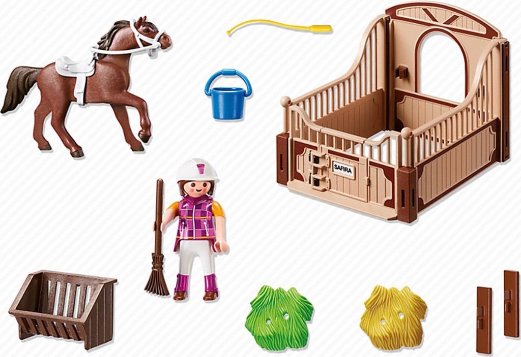 PLAYMOBIL Shagya Arabier met paardenbox – 5518, Kinderen en Baby's, Speelgoed | Playmobil, Zo goed als nieuw, Ophalen of Verzenden