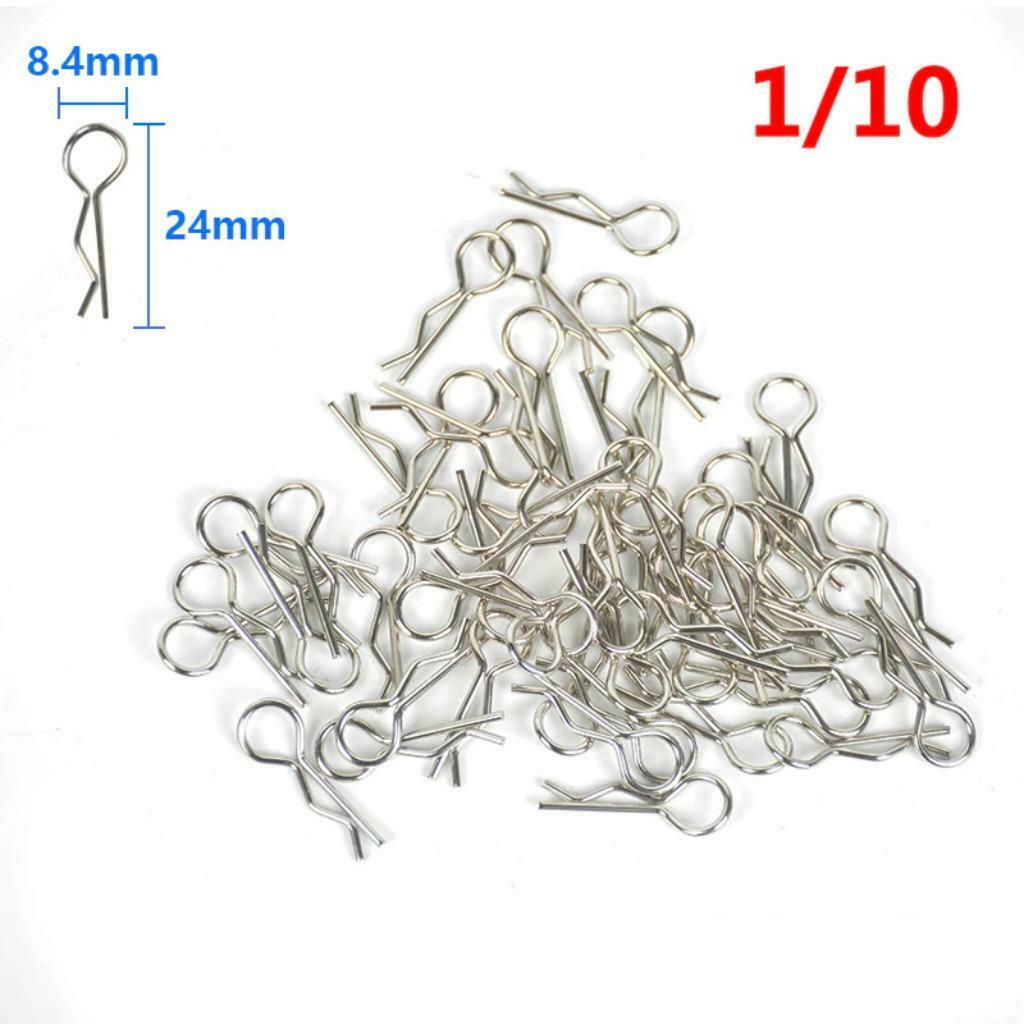 8 Clips Carro pour rc 1/10 1/8 Tamiya Losi HPI Kyosho Axial, Enlèvement ou Envoi, Neuf, Échelle 1:10, Pièce