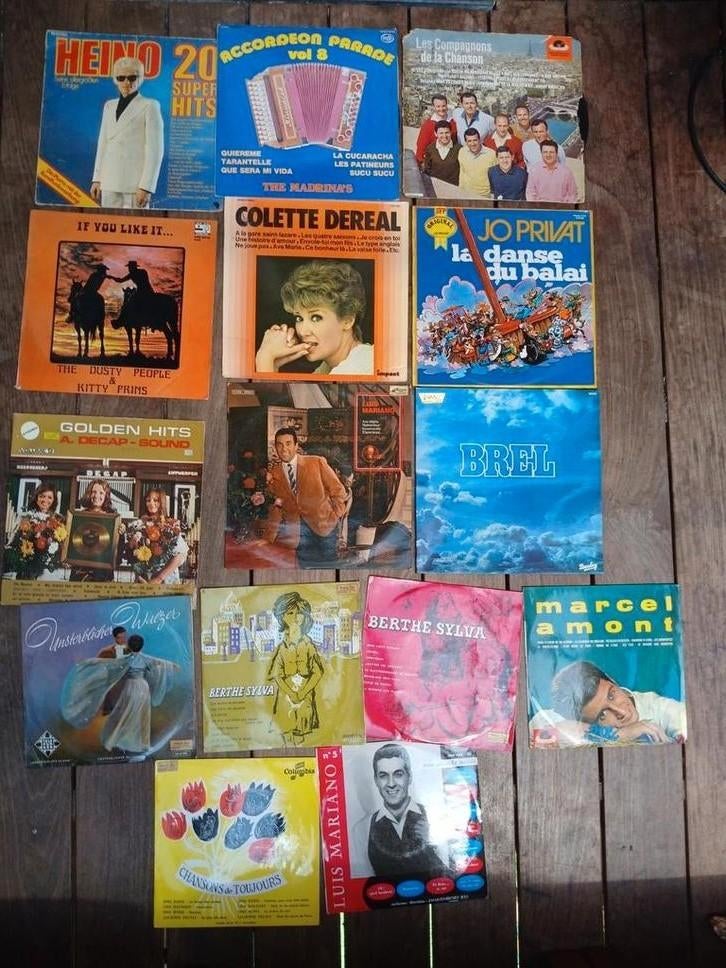 Lot disques vinyle vintage, Enlèvement, Comme neuf