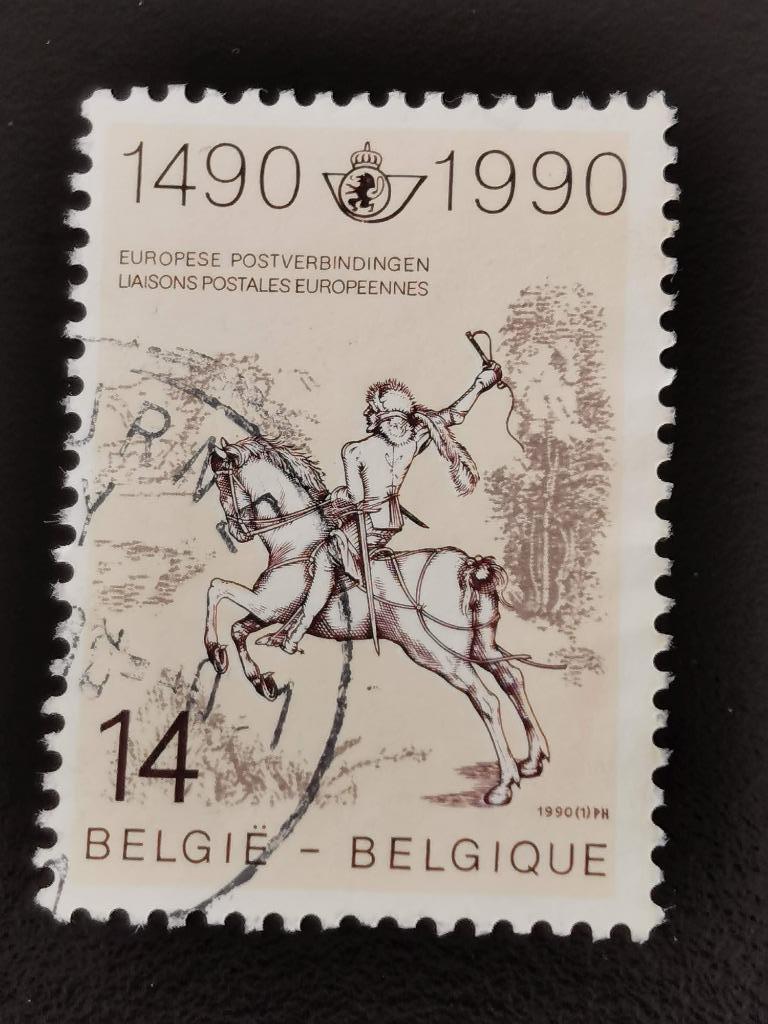 Belgie 1990 - kunst - Albrecht Dürer - ruiter te paard, Ophalen of Verzenden, Gestempeld, Kunst