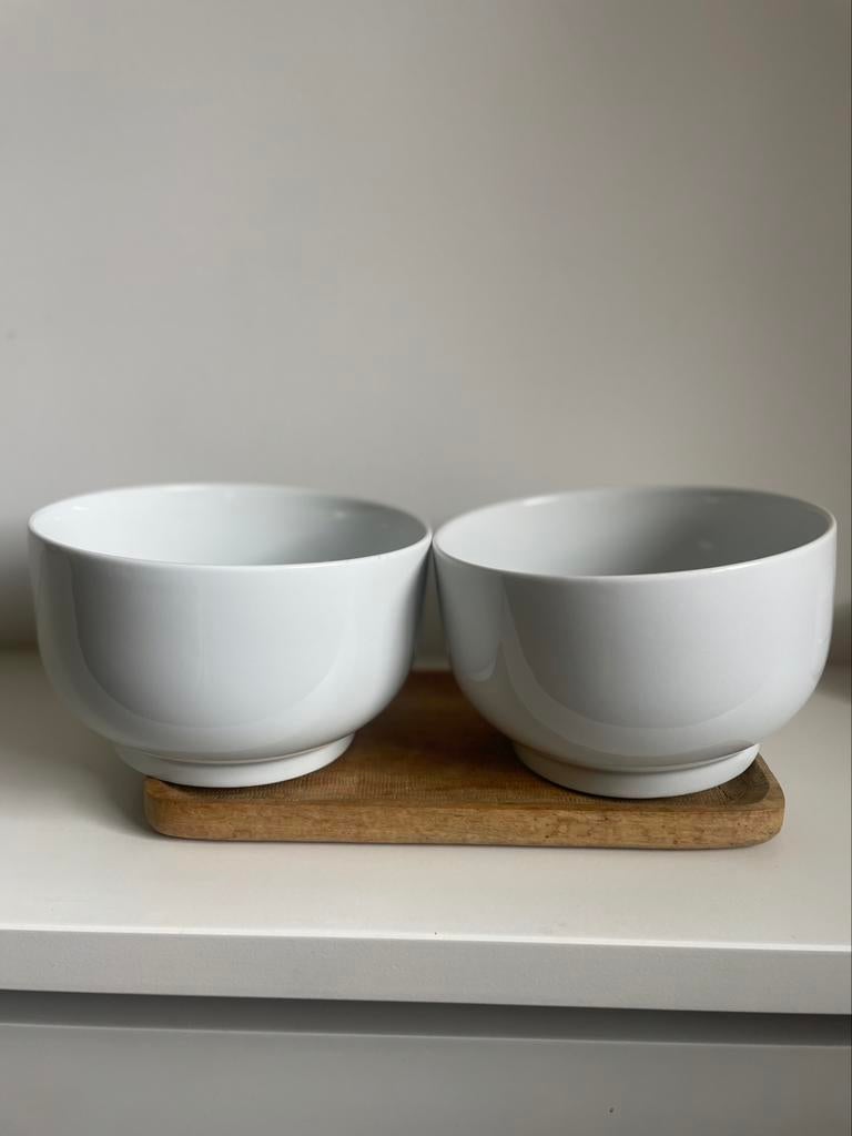 Grands saladier blancs Ikea 365+ comme neufs, Uni, Poterie, Comme neuf, Enlèvement